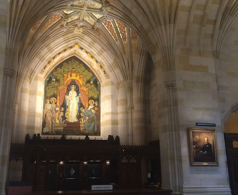 the nave at Sterling Library