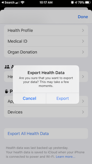 Health Export